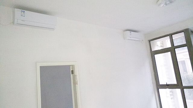 格力分体式空调安装效果图